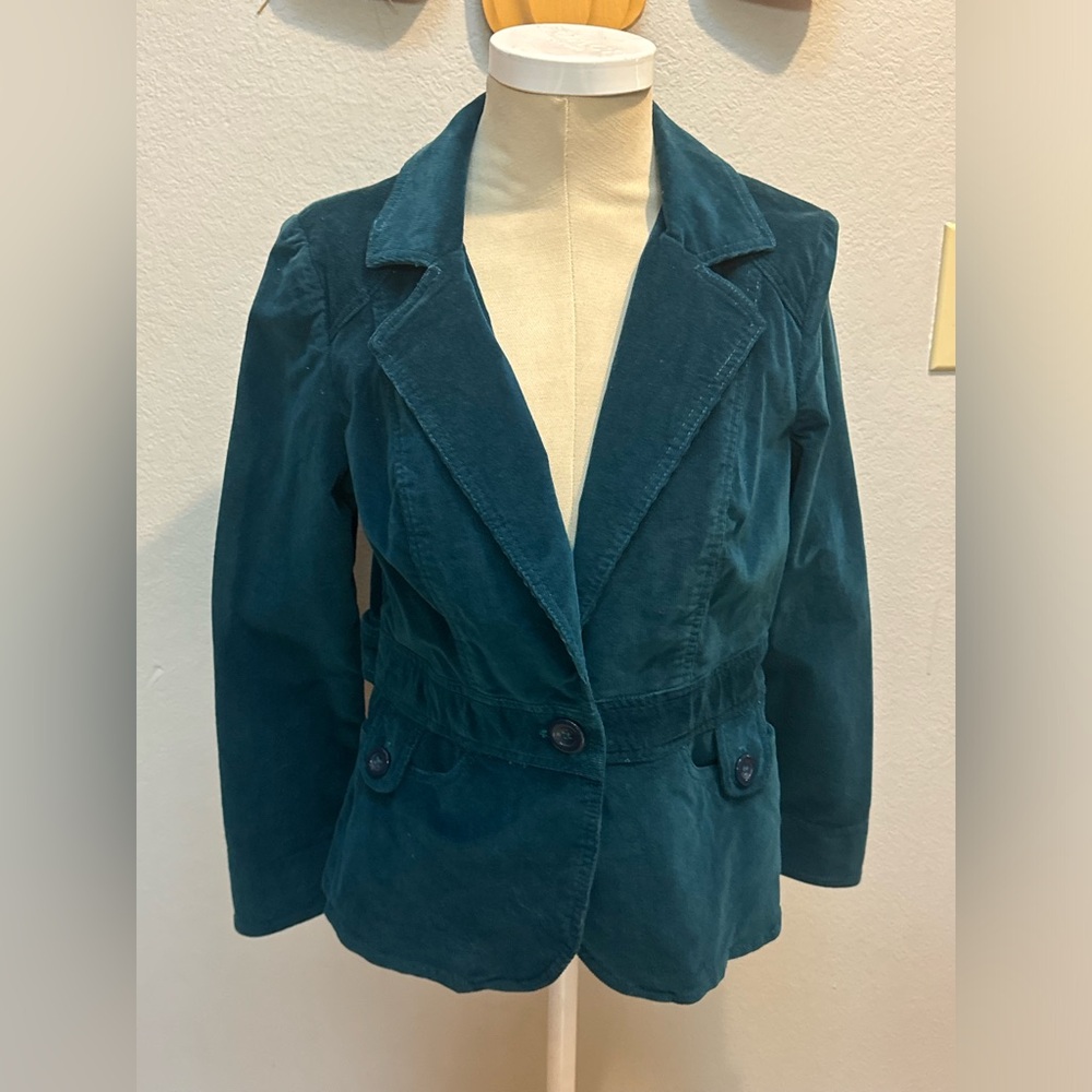 Corduroy Teal Jacket